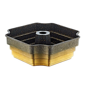 OMS Granite Square Cake Mold 22cm Gold