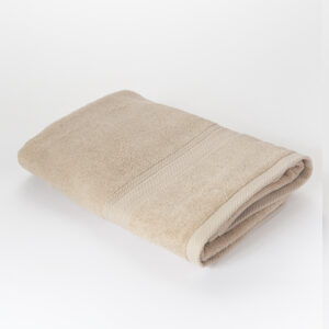 Artex Plain Cotton Towel 70×140 (Beige)