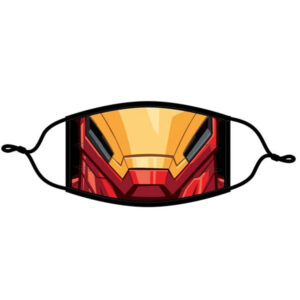 Ironman 3 Layers Face Mask Set of 3 pcs Re-usable-2 Size: M (13-19 Yrs) Free Ear Saver