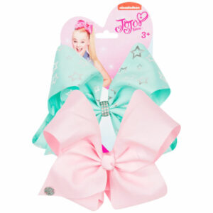 JoJo Siwa Bow Set Stars Mint/Light Pink
