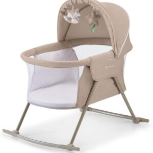 Kinderkraft Lovi Baby Rocking Cot/Cradle Beige