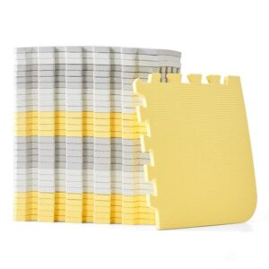 Kinderkraft Luno Foam Yellow Play Mat Puzzles 180×150 cm (Thickness 1.2 cm)