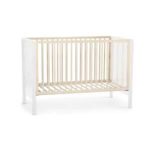 Kinderkraft Mia Wooden Baby Cot with Mattress – White