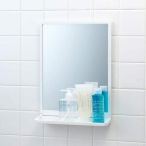 LEC Sanitary Mirror with Shelf 25×17.5cm