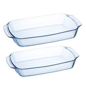 Luminarc Rectangular Oven Dish Set of 2 Pcs (1.9L + 3.3L)