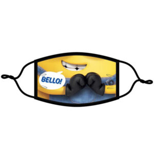 Minions 3 Layers Face Mask Set of 3 pcs Re-usable 2 Size: XS (4-6-Yrs)