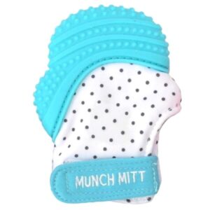 Munch Mitt Teething Mitt Aqua Blue