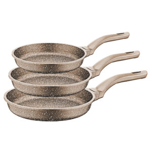 OMS Granite Die-Cast Copper Frying Pan Set of 3