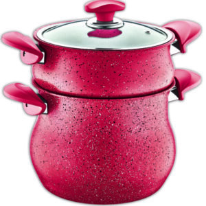 OMS Granite Couscous Set 20cm Red