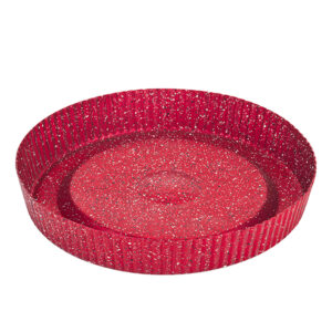 OMS Granite Tart Cake Mold 30cm Red