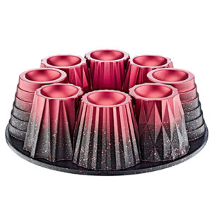 OMS Granite Muffin & Cup Cake Mould Red Die-Cast 26cm