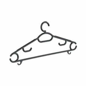 Okyanus Black Maxi Clothes Hanger 6 Pcs