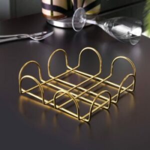 Okyanus Horizontal Napkin Holder / Gold