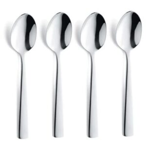 Amefa Neptune 4 Medium Tea Spoons on Hanging Card
