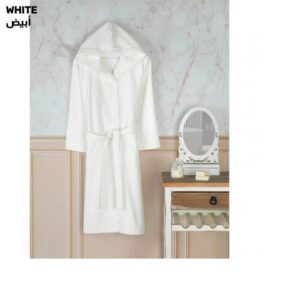 Valentini Cotton B/Robe Japanese Kimono Style White – X Large
