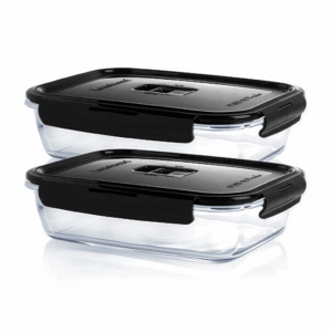 Luminarc Pure Box Rectangular Set of 2 Pcs 82 CL