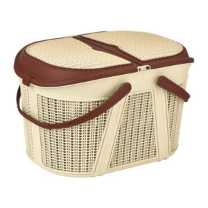 Plast Art Ghiordes Picnic Basket 45*32*27 cm (Assorted Colors)