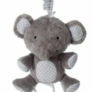Playgro Musical Pullstring Elephant Grey