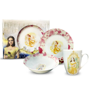 Disney Princess Beauty Porcelain Dinner Set of 3