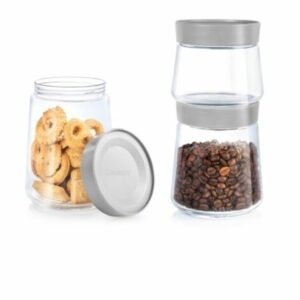 Luminarc Swing Jar Set of 3Pcs with Grey Lid