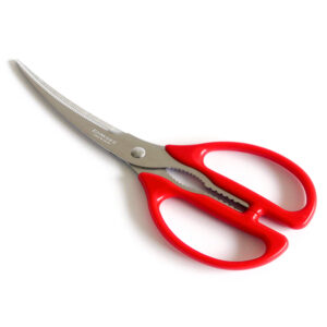 Suncraft Kitchen Scissors Carved Blade Red
