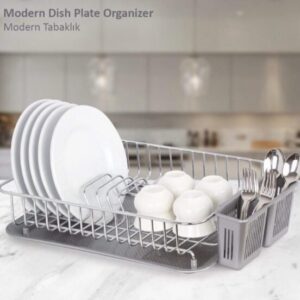 Okyanus Modern Dish Rack – Chrome