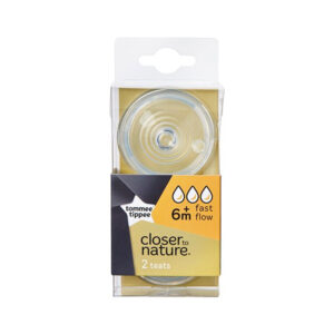 Tommee Tippee Closer to Nature Easi-Vent Fast Flow Teats 2 pcs