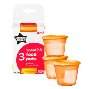 Tommee Tippee Essentials Food Pots 3 pcs