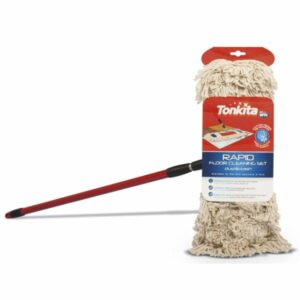 Tonkita Rapid Cotton Flat Mop with Telescopic Handle 130cm