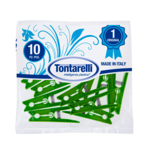 Tontarelli Special Cloth Pegs 10 pcs (Assorted Colors)
