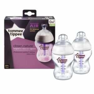 Tommee Tippee Advanced Comfort Baby Feeding Bottle Anti-Colic 2 x 260ml