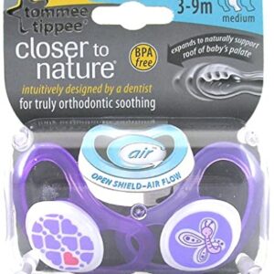 Tommee Tippee Closer to Nature Air Soother 2 Pcs 3-9 months – (Mix)