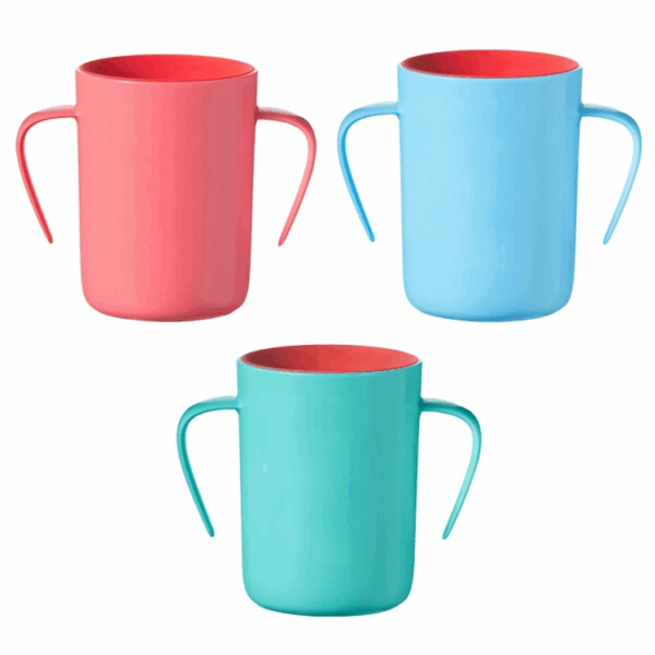 Tommee Tippee Easy-Flow 360 Handled Cup Pink 6+m - Image 2