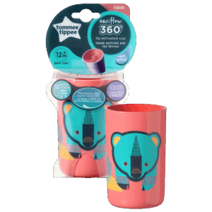 Tommee Tippee Easiflow Tumbler 360 Beaker Cup 250ml x 1 Pink 12m+