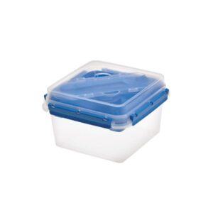 Tontarelli Fresh System Square Salad Lunch Box 2.25 Ltr with Cutlery