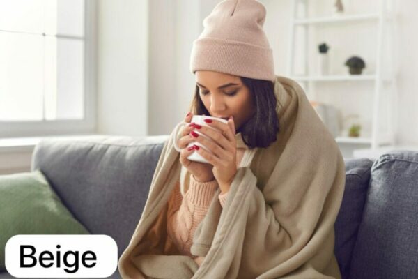 Cannon Plain Cashmere Touch Microfiber Blanket 240×220 L-Beige