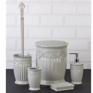 Okyanus Sultan Bathroom Set (5 pcs) Grey