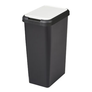 Tontarelli Touch & Lift Black / White Dustbin 10 LT